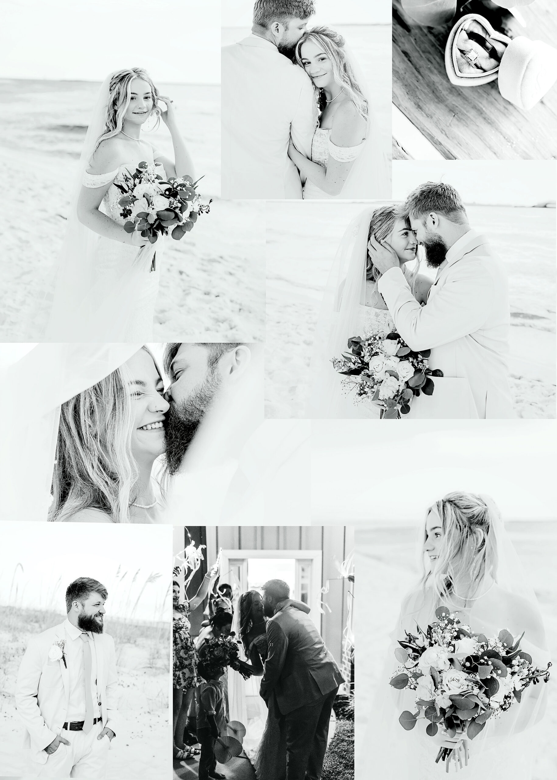 Husband and wife marry along the beachside in Orange beach alabama